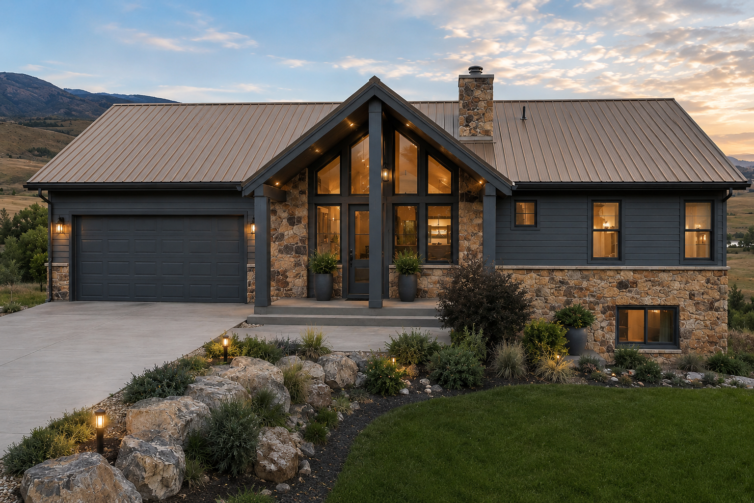 Mountain-modern luxury exterior inspiration